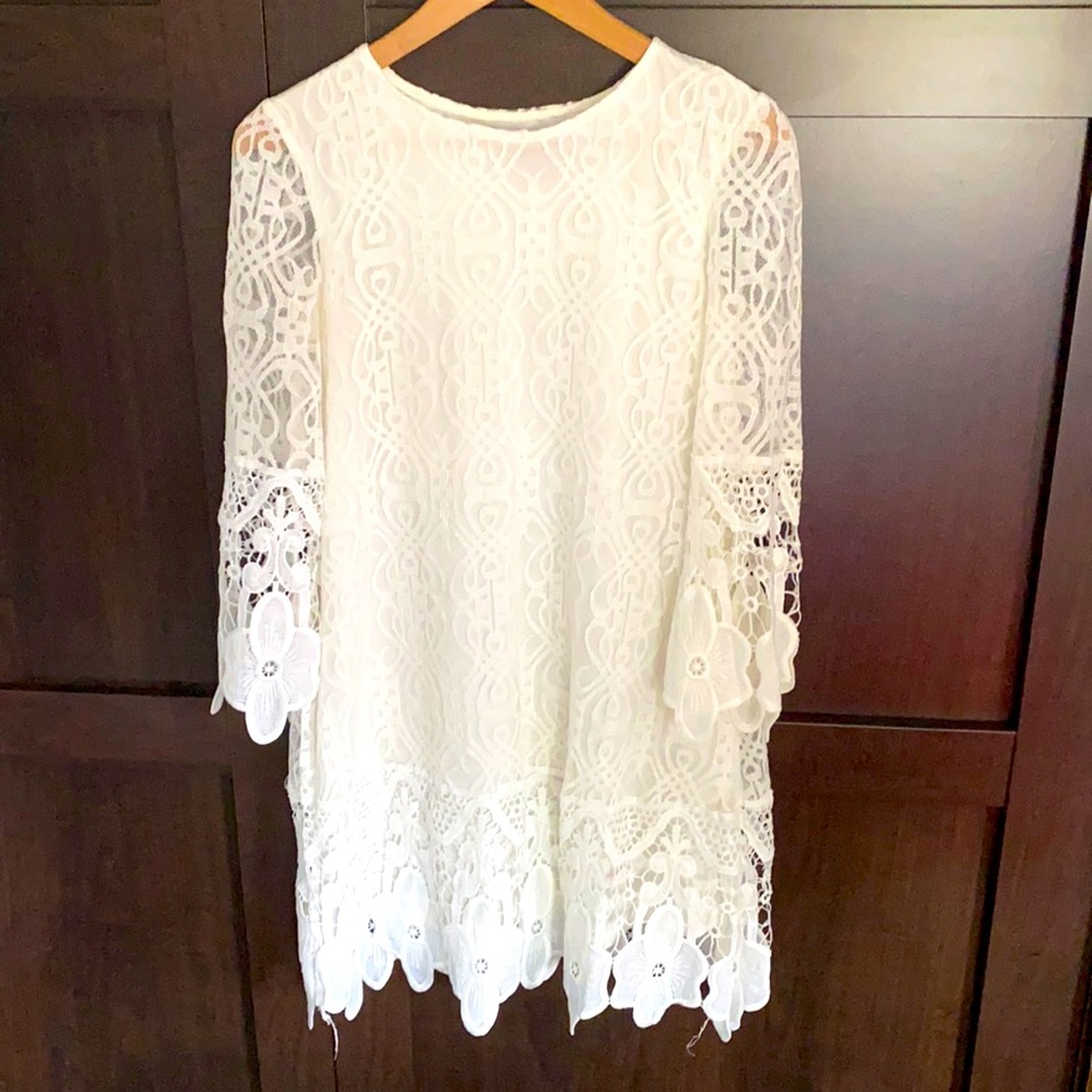 Boohoo white dress S